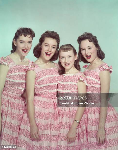 American vocal group The Lennon Sisters, circa 1955.