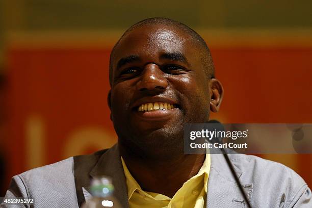 Labour Party Member of Parliament for Tottenham David Lammy speaks during a Labour party mayoral hustings on July 30, 2015 in London, England. The...