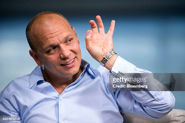 Tony Fadell, founder and chief executive officer of Nest Labs Inc., speaks during a Bloomberg Studio 1.0 interview in San Francisco, California,...