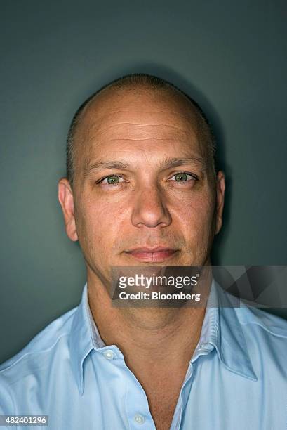 Tony Fadell, founder and chief executive officer of Nest Labs Inc., stands for a photograph after a Bloomberg Studio 1.0 interview in San Francisco,...