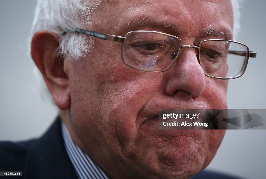 Democratic Presidential Candidate Sen. Bernie Sanders Hosts Economic Forum On Capitol Hill