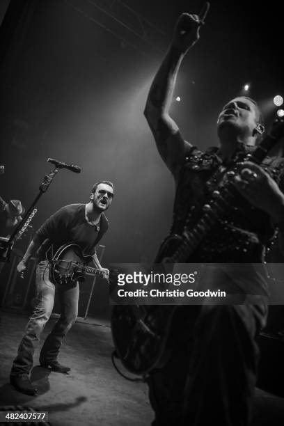 Eric Church performs on stage at Shepherd's Bush Empire on March 2, 2014 in London, United Kingdom.