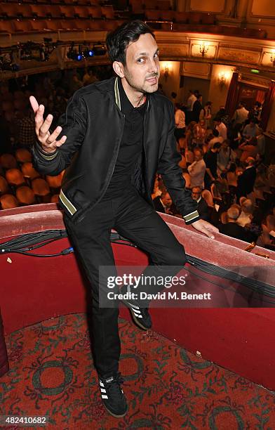 Dynamo attends an after party following the press night performance of "Impossible" at the Noel Coward Theatre on July 30, 2015 in London, England.