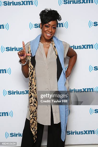 Tichina Arnold visits the SiriusXM Studios on July 30, 2015 in New York City.