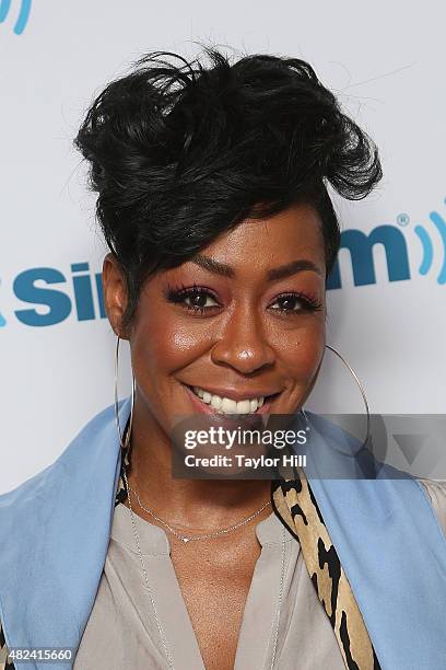 Tichina Arnold visits the SiriusXM Studios on July 30, 2015 in New York City.