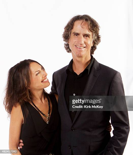 Jay Roach and wife Susanna Hoffs are photographed for Los Angeles Times on August 29, 2011 in Los Angeles, CA . PUBLISHED IMAGE. CREDIT MUST BE: Kirk...