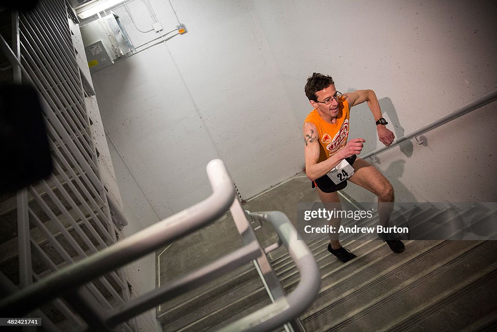 Runners Take Part In Charity Stair Climb To Top Of Four World Trade Center