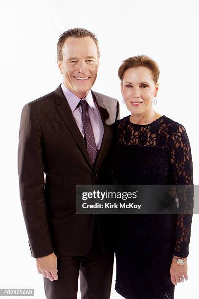 Bryan Cranston and wife Robin Dearden are photographed for Los Angeles Times on August 29, 2011 in Los Angeles, CA . PUBLISHED IMAGE. CREDIT MUST BE:...