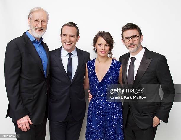 James Cromwell, Jean Dujardin, Berenice Bejo and director Michel Hazanavicius are photographed for Los Angeles Times on August 29, 2011 in Los...