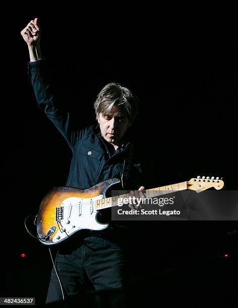 Eric Johnson performs during the Experience Hendrix 2014 Tour at The Fox Theatre on April 3, 2014 in Detroit, Michigan.