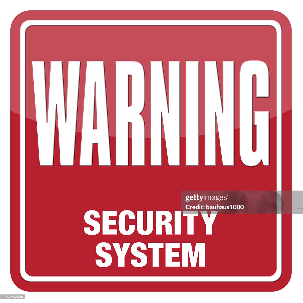 Computer Security Sign Security System Warning Sign High-Res Vector Graphic - Getty Images