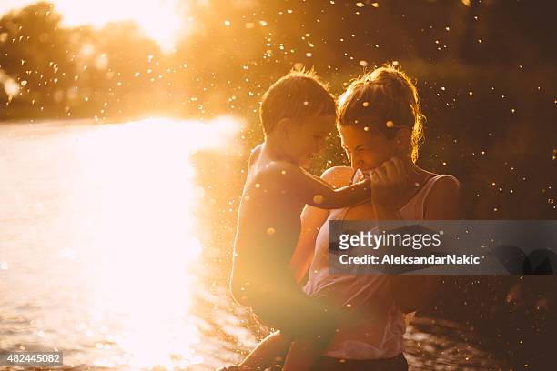 summer joy - one and a half summer stock pictures, royalty-free photos & images