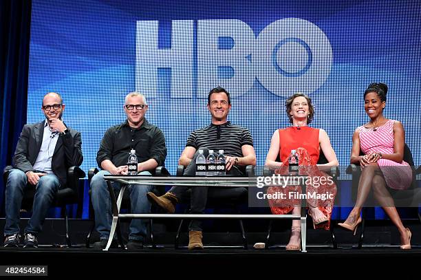 Creator/Executive Producer/Writer Damon Lindelof, Creator/Executive Producer/Writer Tom Perrotta, actors Justin Theroux, Carrie Coon and Regina King...