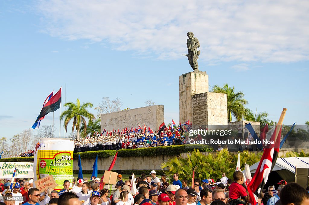 May Day celebration in the Che Guevara square in Santa Clara...