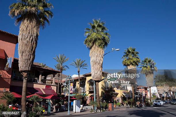 la plaza in palm springs - downtown palm springs stock pictures, royalty-free photos & images