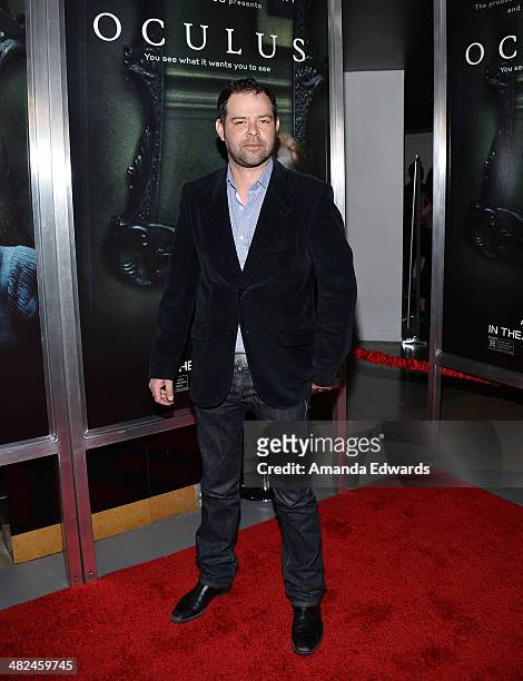 Actor Rory Cochrane arrives at the Los Angeles premiere of "Oculus" at the TLC Chinese 6 Theatres on April 3, 2014 in Hollywood, California.