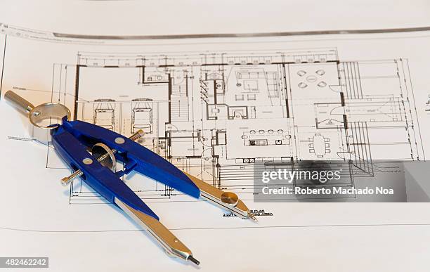 Building Plan Compass Construction Blueprints And Compass Photos and Premium High Res ...