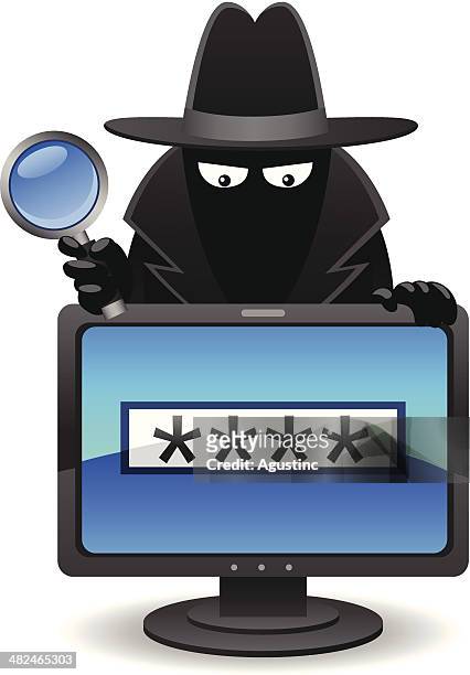 computer hacker - phishing email stock illustrations