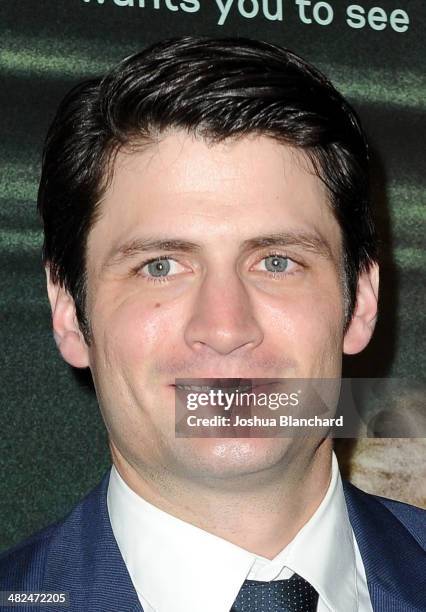 James Lafferty arrives at "Oculus" Los Angeles screening at TLC Chinese 6 Theatres on April 3, 2014 in Hollywood, California.