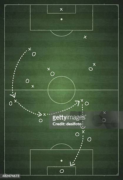 game plan - concept of coordination - football game plan stock illustrations