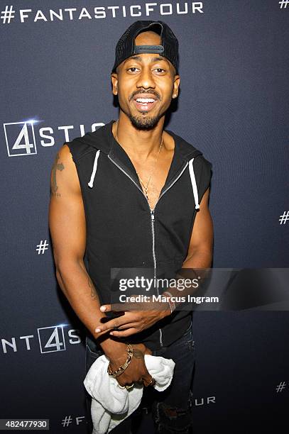 Brandon T. Jackson attends "Fantastic Four" Atlanta VIP Screening at Cinebistro on July 30, 2015 in Atlanta, Georgia.