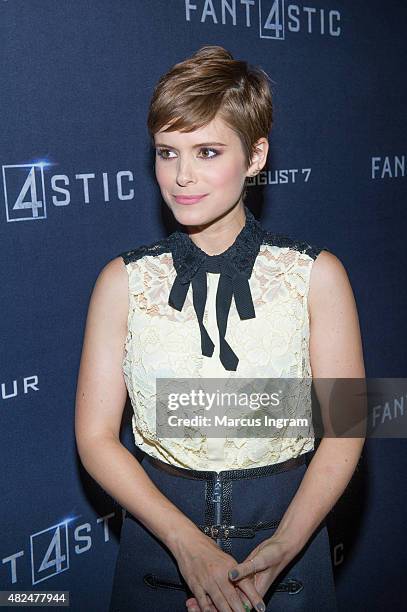 Actress Kate Mara attends "Fantastic Four" Atlanta VIP Screening at Cinebistro on July 30, 2015 in Atlanta, Georgia.