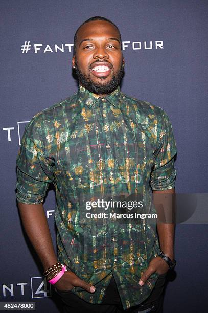 Atlanta Hawks Shelvin Mack attends "Fantastic Four" Atlanta VIP Screening at Cinebistro on July 30, 2015 in Atlanta, Georgia.