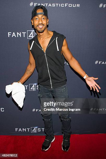 Brandon T. Jackson attends "Fantastic Four" Atlanta VIP Screening at Cinebistro on July 30, 2015 in Atlanta, Georgia.