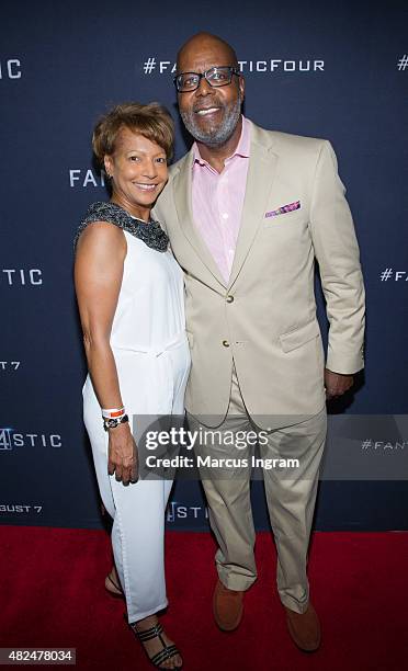 Alice Cannon and Reuben Cannon attend "Fantastic Four" Atlanta VIP Screening at Cinebistro on July 30, 2015 in Atlanta, Georgia.