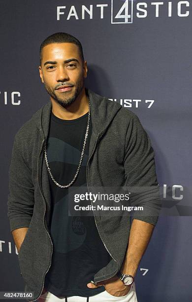 Actor Brad James attends "Fantastic Four" Atlanta VIP Screening at Cinebistro on July 30, 2015 in Atlanta, Georgia.