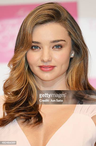Miranda Kerr attends the promotional event for Yuri Takano at the Hikarie Hall on April 4, 2014 in Tokyo, Japan.