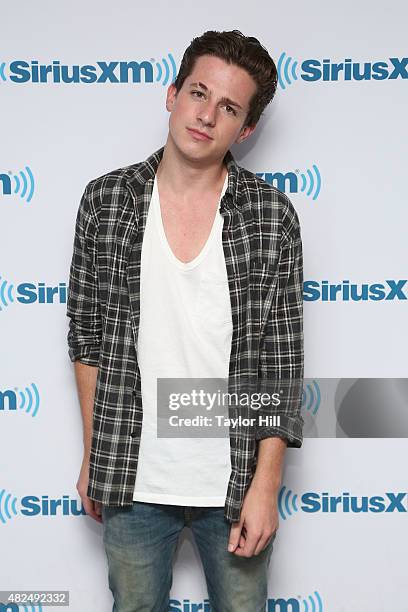 Charlie Puth visits the SiriusXM Studios on July 30, 2015 in New York City.