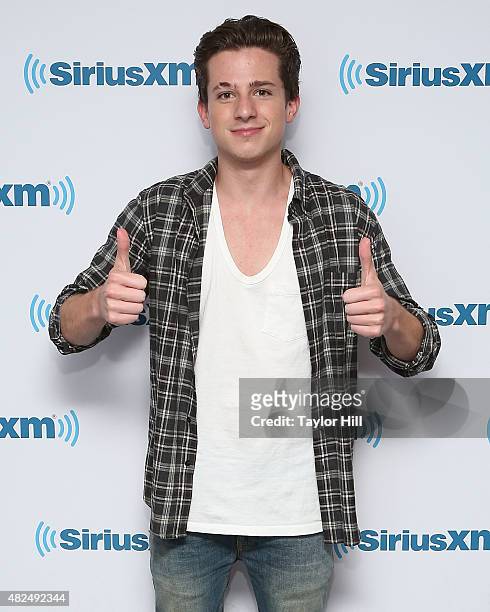 Charlie Puth visits the SiriusXM Studios on July 30, 2015 in New York City.