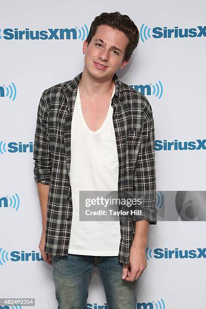 Charlie Puth visits the SiriusXM Studios on July 30, 2015 in New York City.