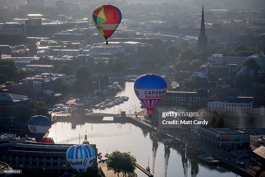Balloonists Take To The Skies Ahead Of The Bristol International  Balloon Fiesta