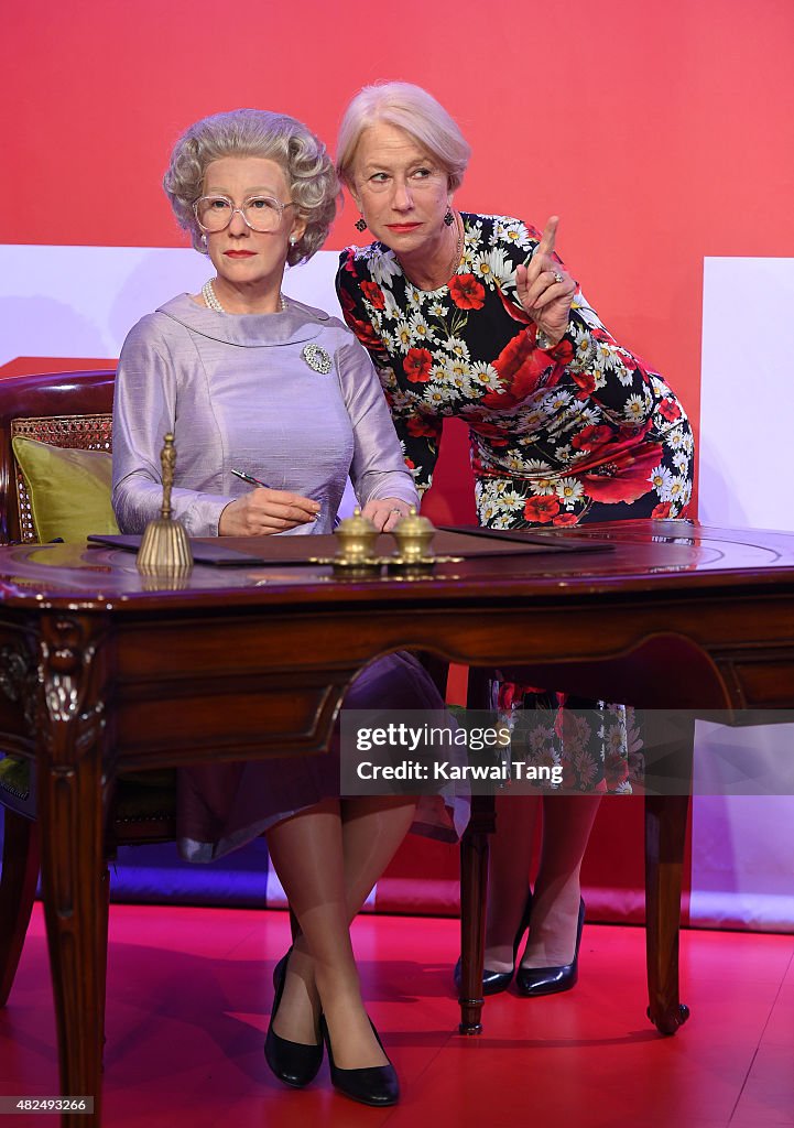 Helen Mirren Meets Her 3 Wax Figures At Madame Tussauds