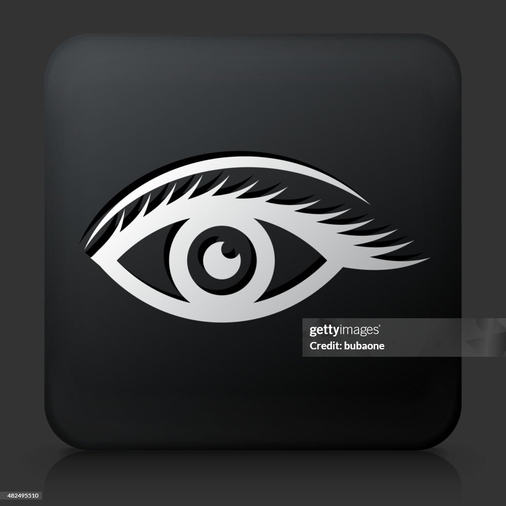 Button Eye Vector Black Square Button With Eye High-Res Vector Graphic - Getty Images