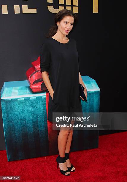 Actress Mercedes Masohn attends the premiere of "The Gift" at Regal Cinemas L.A. Live on July 30, 2015 in Los Angeles, California.