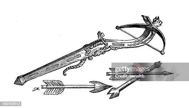Crossbow Pattern Illustrations, cliparts, dessins animés et icônes de Crossbow Drawing ...