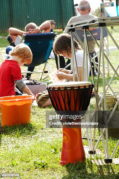 traditional drum - offspring culture tourism festival stock pictures, royalty-free photos & images