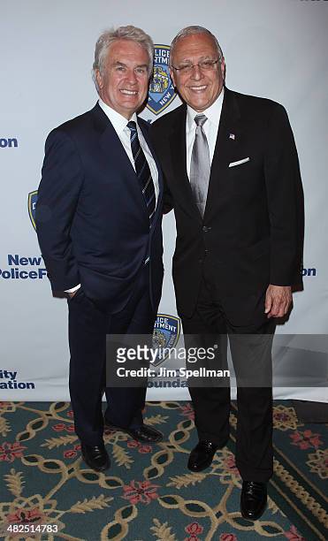 David Manning and Robert Catell attend the 2014 NYC Police Foundation Gala at The Waldorf=Astoria on April 3, 2014 in New York City.