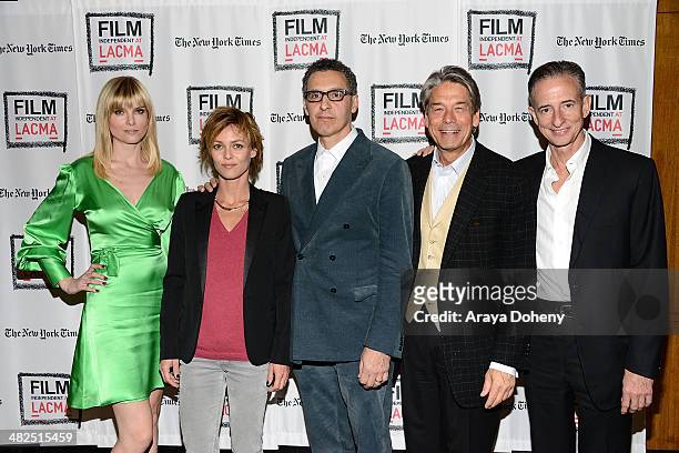 Eugenia Kuzmina, Vanessa Paradis, John Turturro, Bill Lee and Bill Block attend the Film Independent at LACMA screening and Q&A of "Fading Gigolo" at...