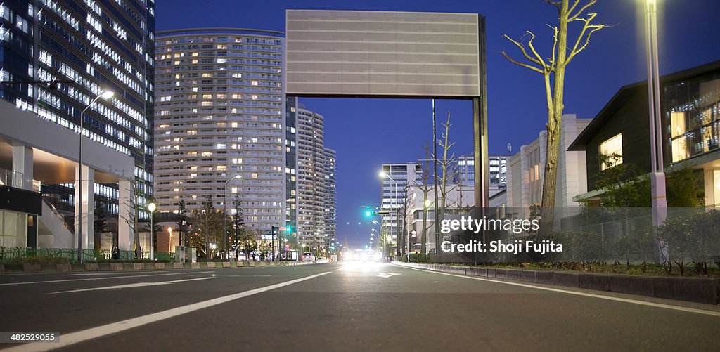 Night driving at Yokohama.