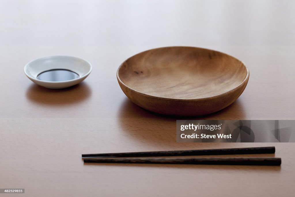 Simple Japanese Dish Setting