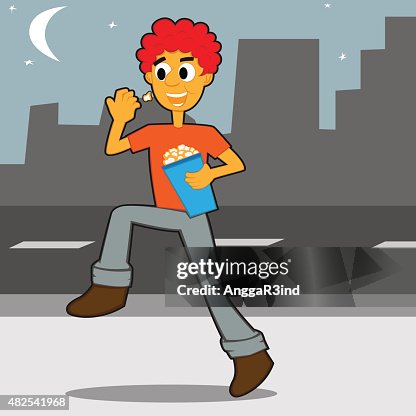 Man Eating Pop Corn Man Eating Pop Corn