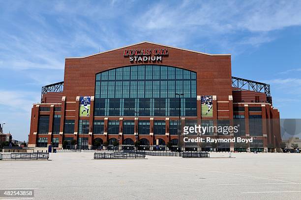 Lucas Oil Stadium, home of the Indianapolis Colts football team on July 16, 2015 in Indianapolis, Indiana.