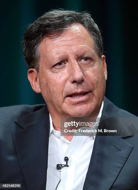 Executive producers Tom Werner speaks onstage during the 'Survivor's Remorse' panel discussion at the STARZ portion of the 2015 Summer TCA Tour at...