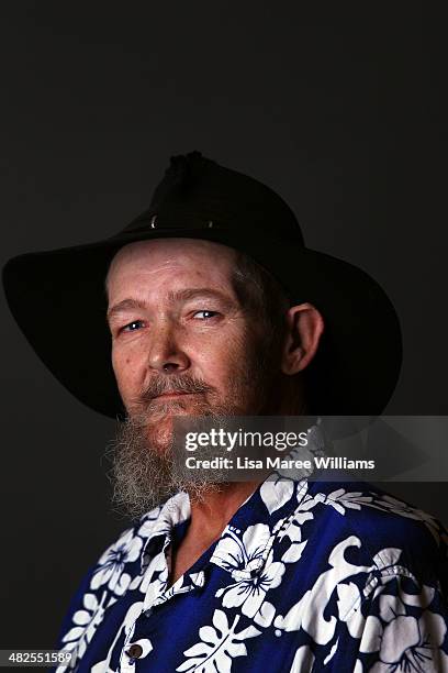 Jim poses at Wayside Chapel on April 3, 2014 in Sydney, Australia. Jim has been a visitor to Wayside Chapel for 15 years and after living on the...