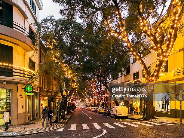 funchal - madeira christmas stock pictures, royalty-free photos & images