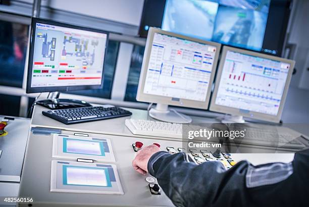 control room - control room monitors stockfoto's en -beelden